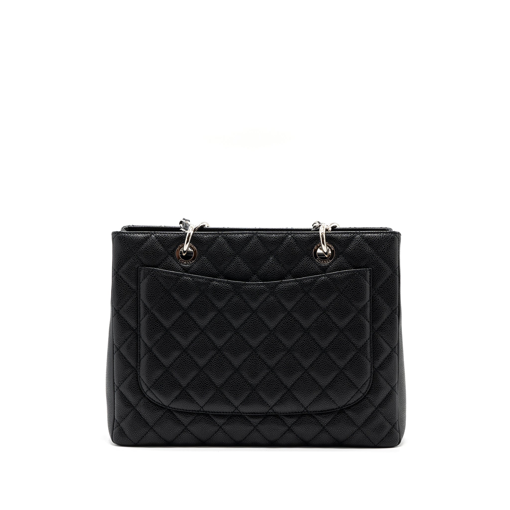 CHANEL GRAND SHOPPING TOTE CAVIAR BLACK SHW