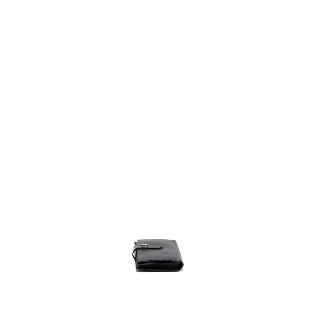 HERMES BEARN WALLET EPSOM BLACK SHW