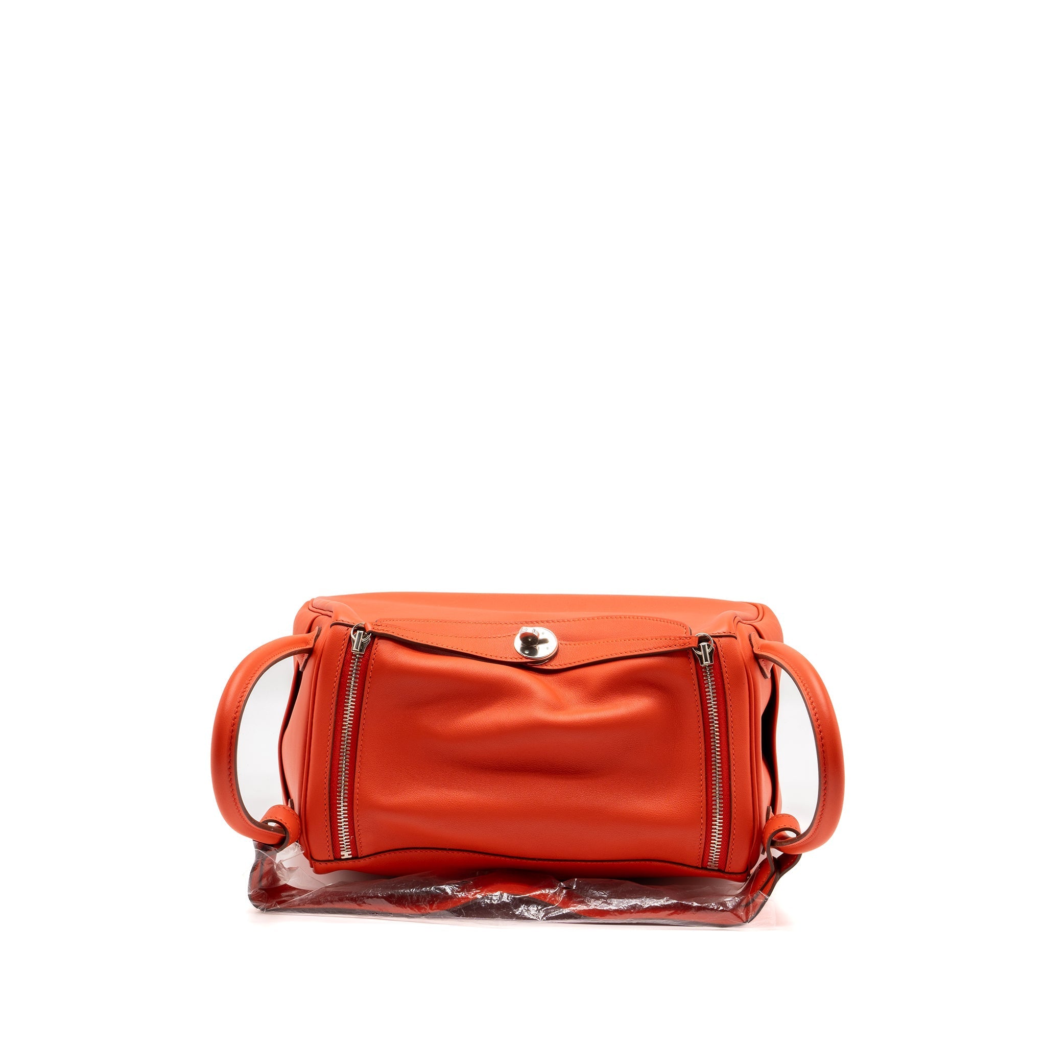 HERMES LINDY 30 SWIFT LEATHER RED SHW