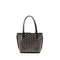GOYARD MINI ANJOU TOTE GOYARDINE CANVAS / CALFSKIN BLACK SHW