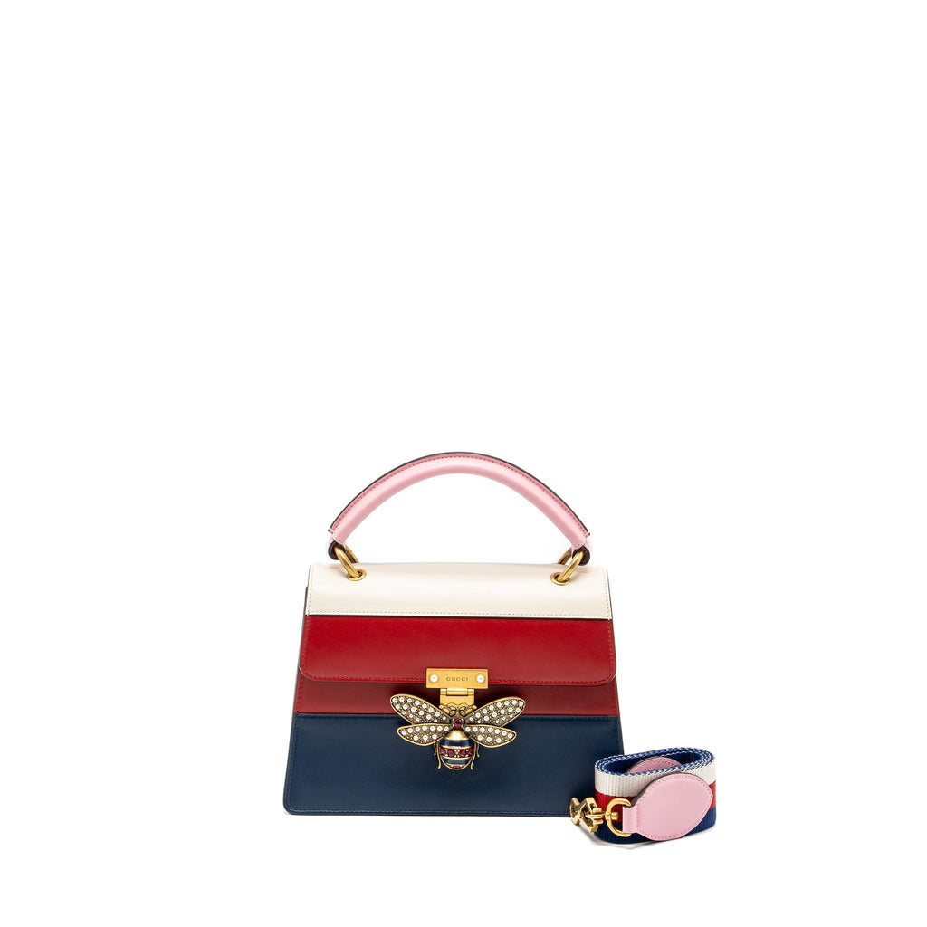GUCCI QUEEN MARGARET TOTE BAG CALFSKIN MULTICOLOUR GHW