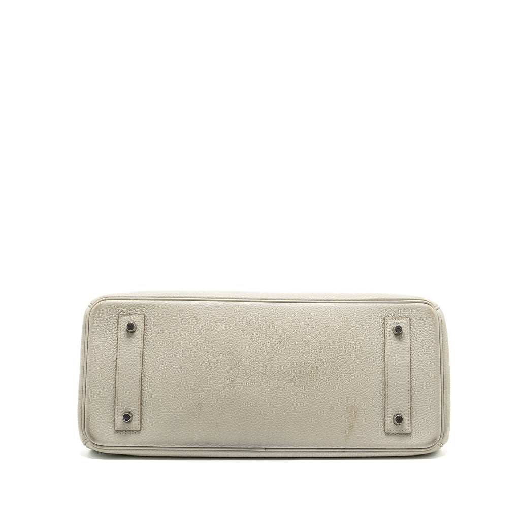 HERMES SHOULDER BIRKIN CLEMENCE GRIS PERLE SHW