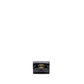 CHANEL 19 COMPACT WALLET LAMBSKIN BLACK GHW (MICROCHIP)