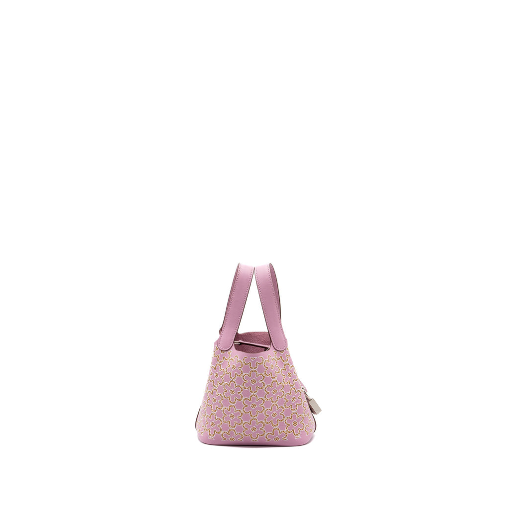 HERMES LUCKY DAISY MICRO PICOTIN 14 LOCK BAG SWIFT MAUVE SYLVESTRE SHW