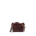 CHANEL SMALL GABRIELLE HOBO BAG CALFSKIN RED MULTICOLOR HARDWARE