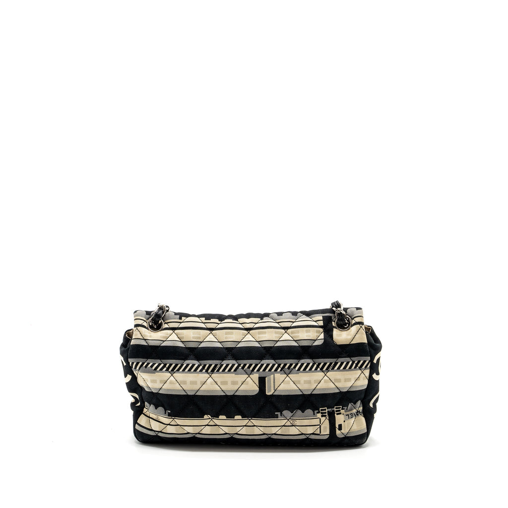 CHANEL CENTRAL STATION / LE TRAIN FLAP BAG FABRIC MULTICOLOUR SHW