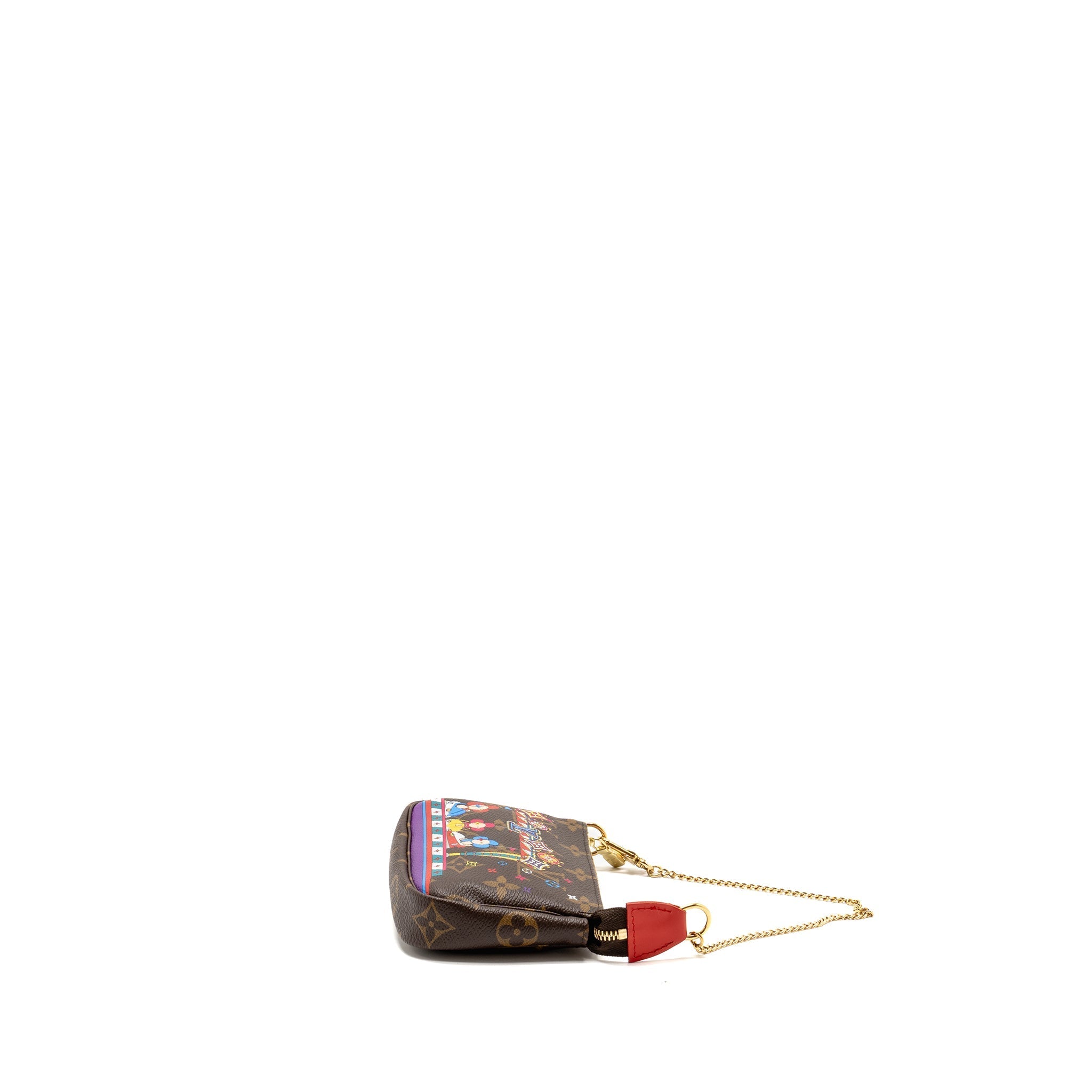 LOUIS VUITTON 2020 MINI POCHETTE 2020 CHRISTMAS ANIMATION BUMPER CARS MONOGRAM CANVAS GHW