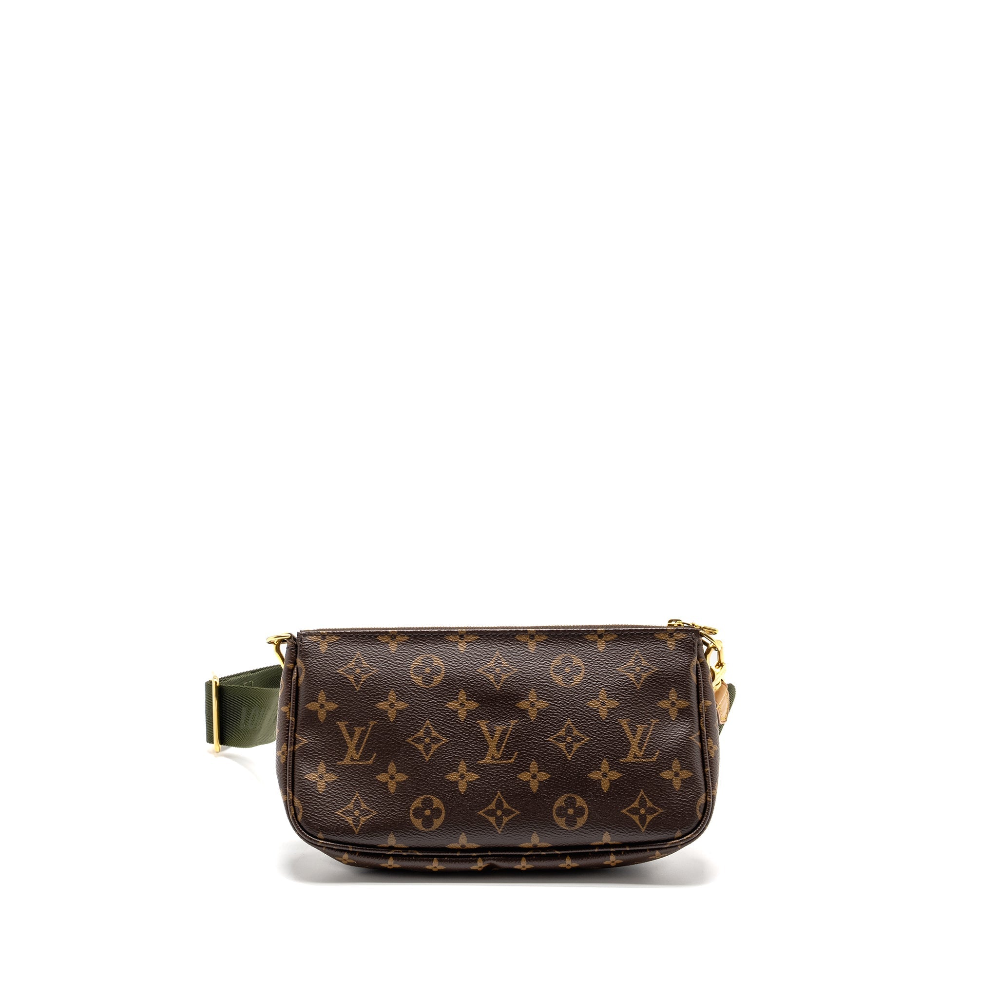 LOUIS VUITTON MULTI POCHETTE ACCESSORIES MONOGRAM CANVAS KHAKI GHW