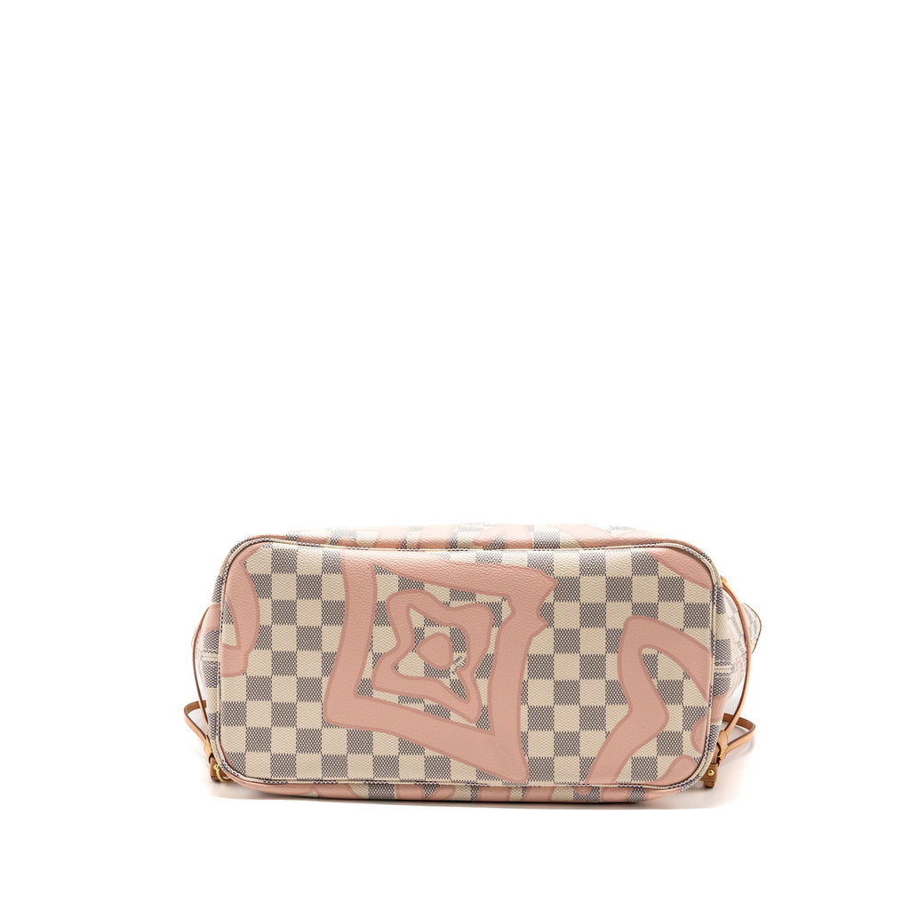 LOUIS VUITTON NEVERFULL MM DAMIER AZUR TAHITI GHW