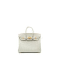 HERMES BIRKIN 25 OSTRICH GRIS PERLE GHW