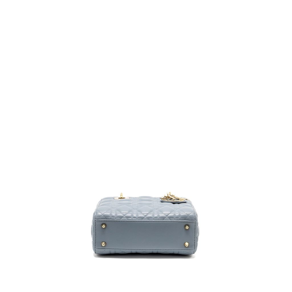 DIOR MY ABC SMALL LADY DIOR LAMBSKIN BLUE LGHW