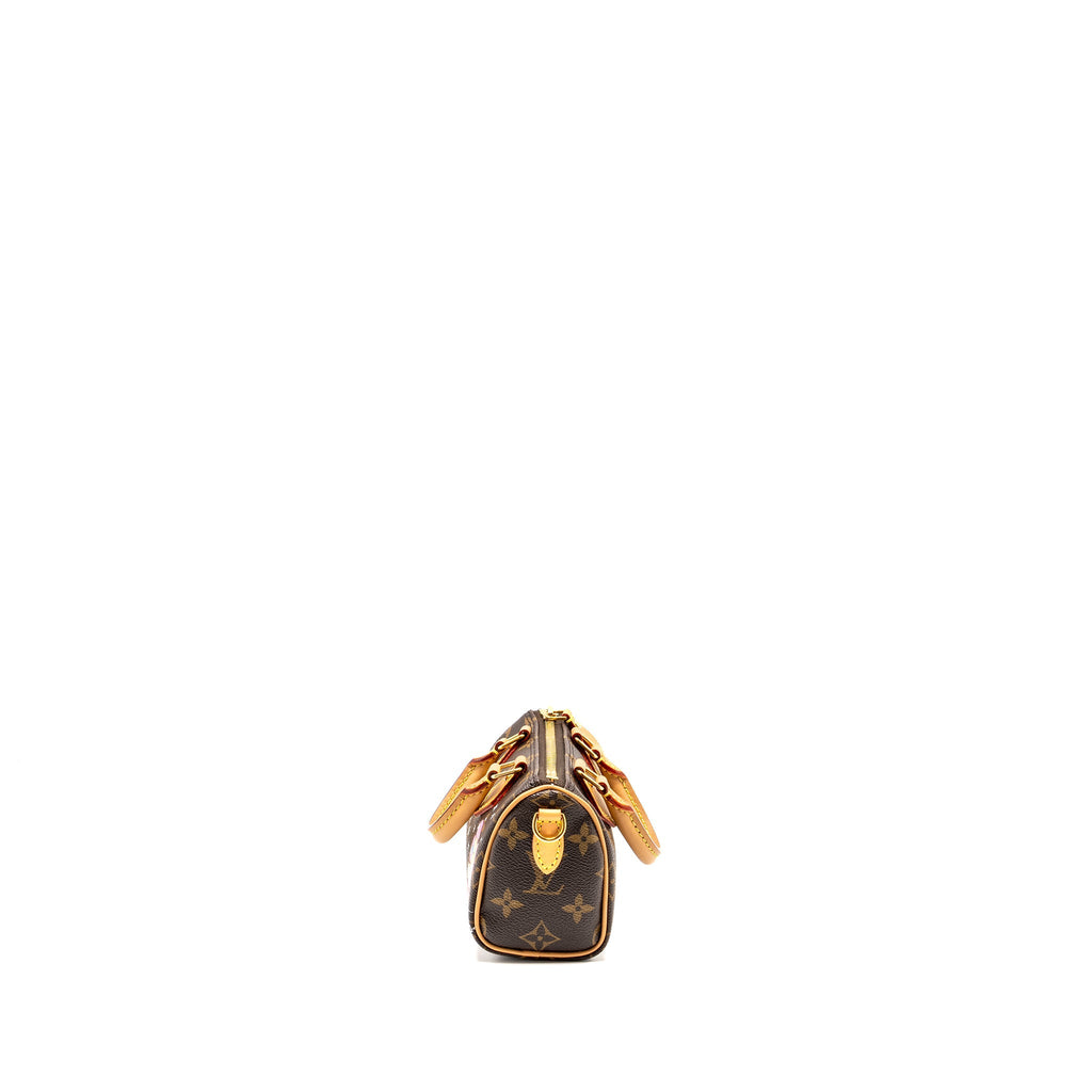 LOUIS VUITTON NANO SPEEDY VIVIENNE LIMITED EDITION MONOGRAM CANVAS GHW