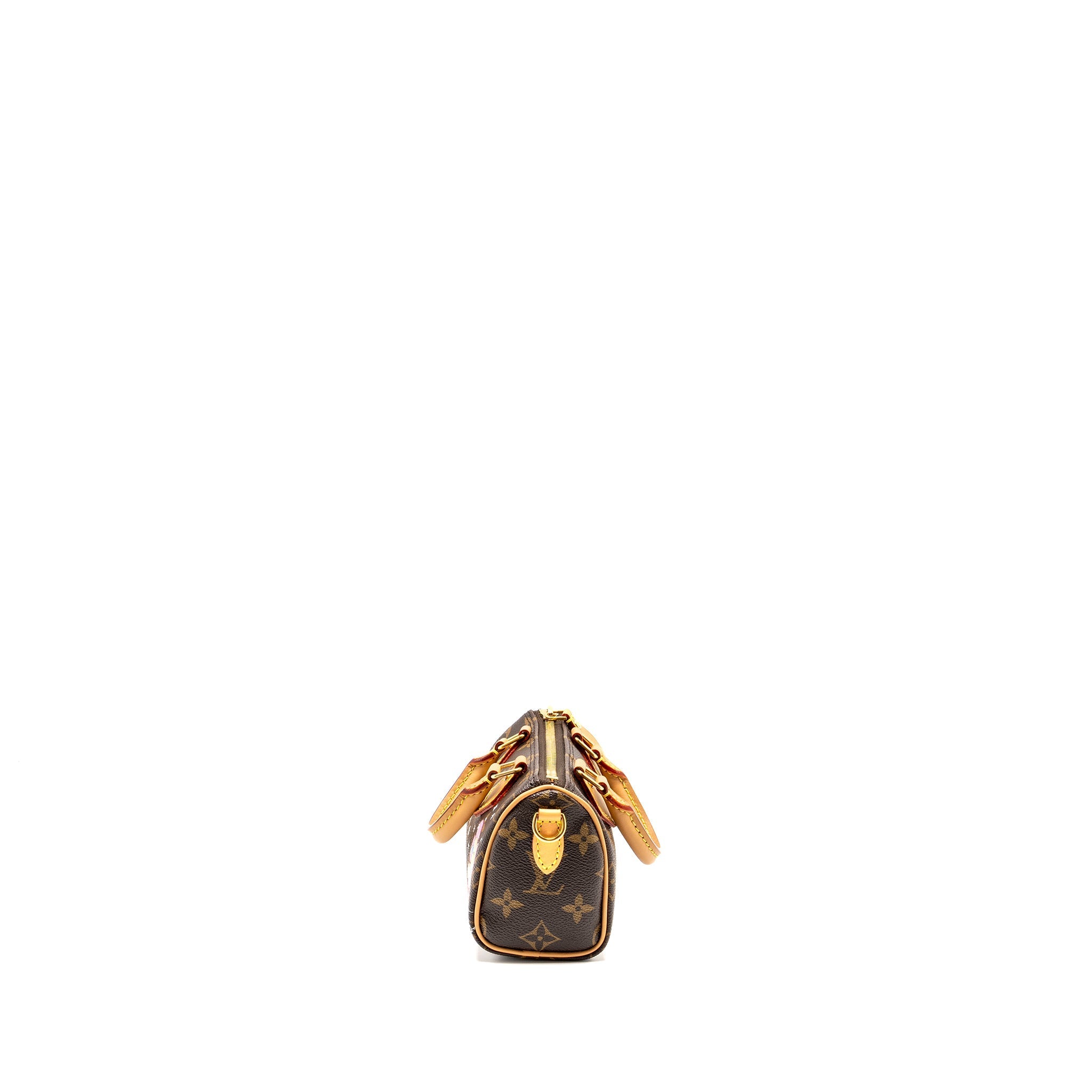 LOUIS VUITTON NANO SPEEDY VIVIENNE LIMITED EDITION MONOGRAM CANVAS GHW