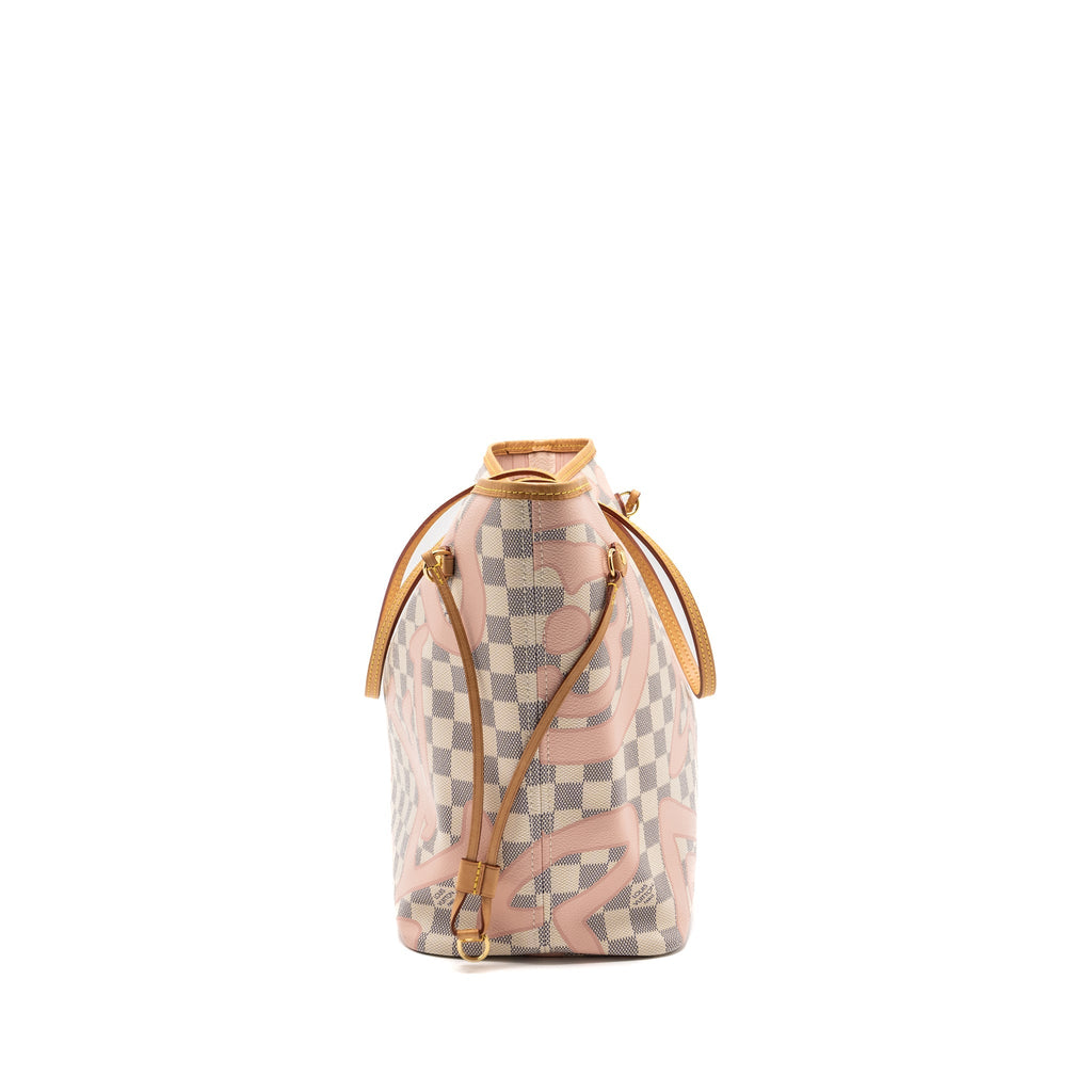 LOUIS VUITTON NEVERFULL MM DAMIER AZUR TAHITI GHW