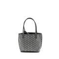 GOYARD MINI ANJOU TOTE BAG GOYARDINE CANVAS/CALFSKIN GREY SHW