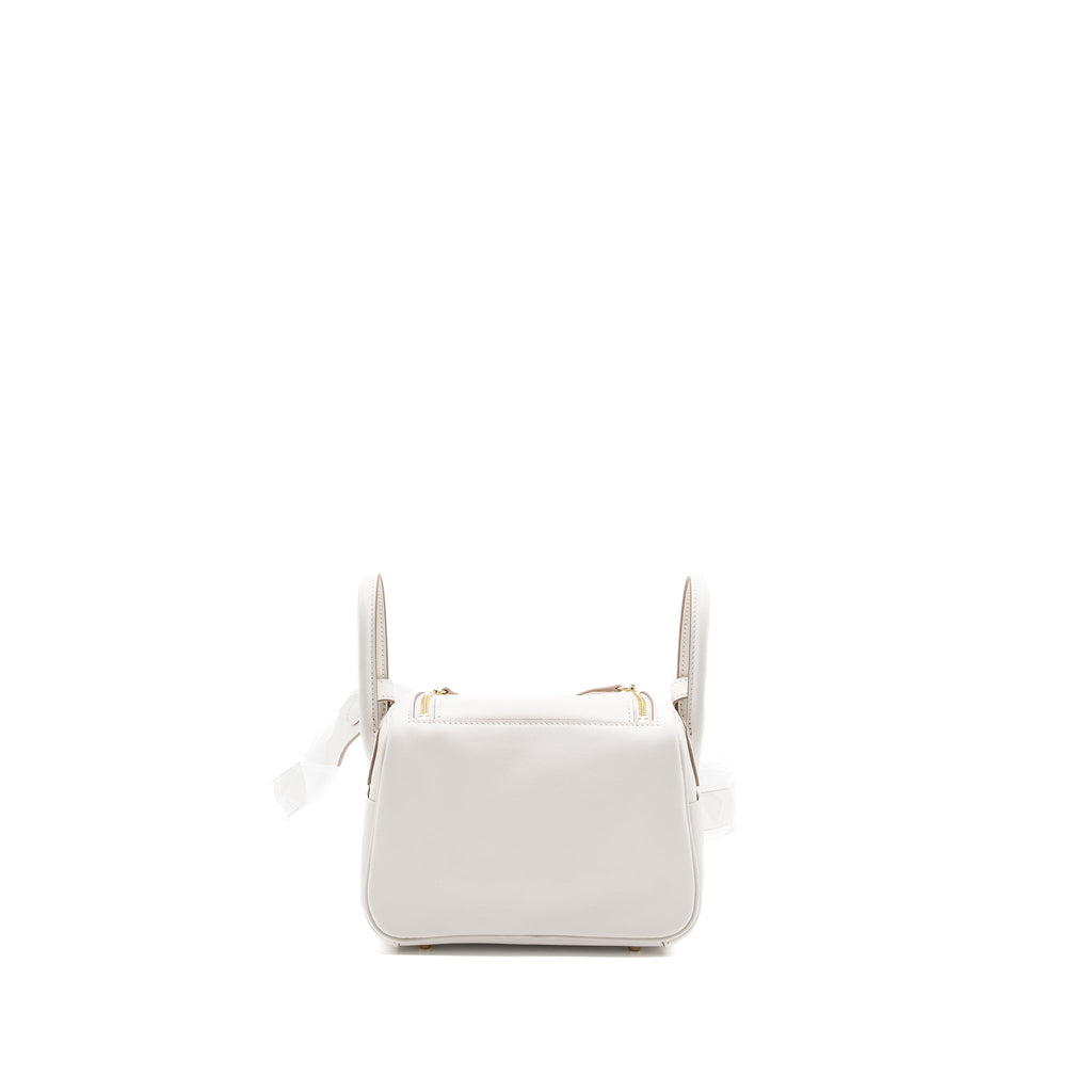 HERMES MINI LINDY SWIFT GRIS PALE / GRIS MEYER GHW