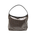 GOYARD BOHEME HOBO BAG GOYARDINE CANVAS BLACK SHW