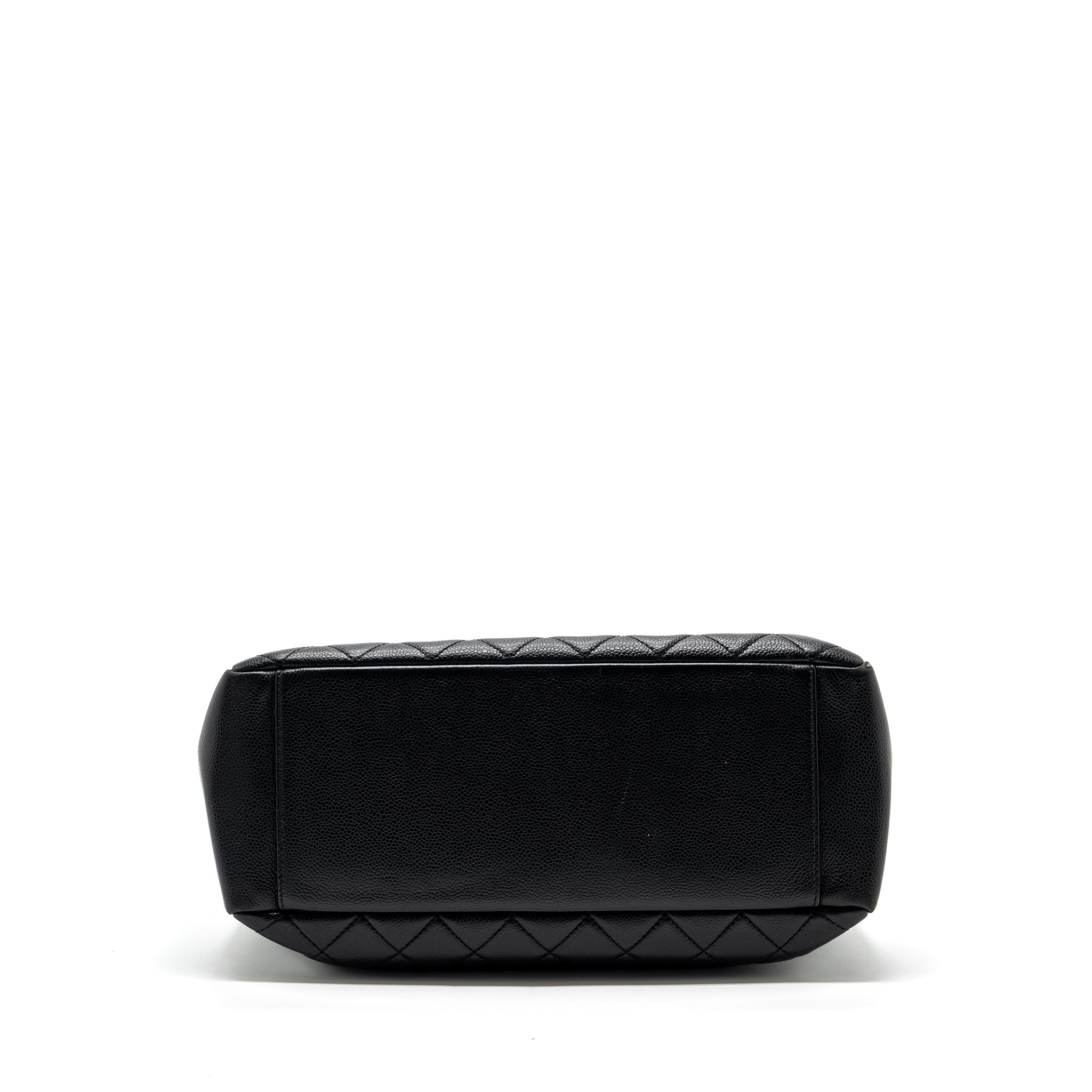 CHANEL GRAND SHOPPING TOTE BAG CAVIAR BLACK GHW
