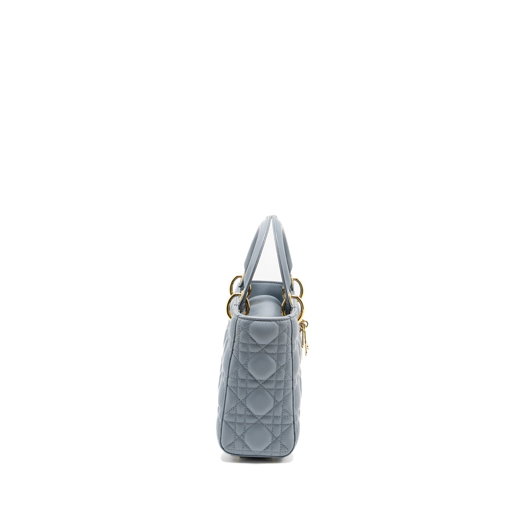 DIOR MY ABC SMALL LADY DIOR LAMBSKIN BLUE LGHW