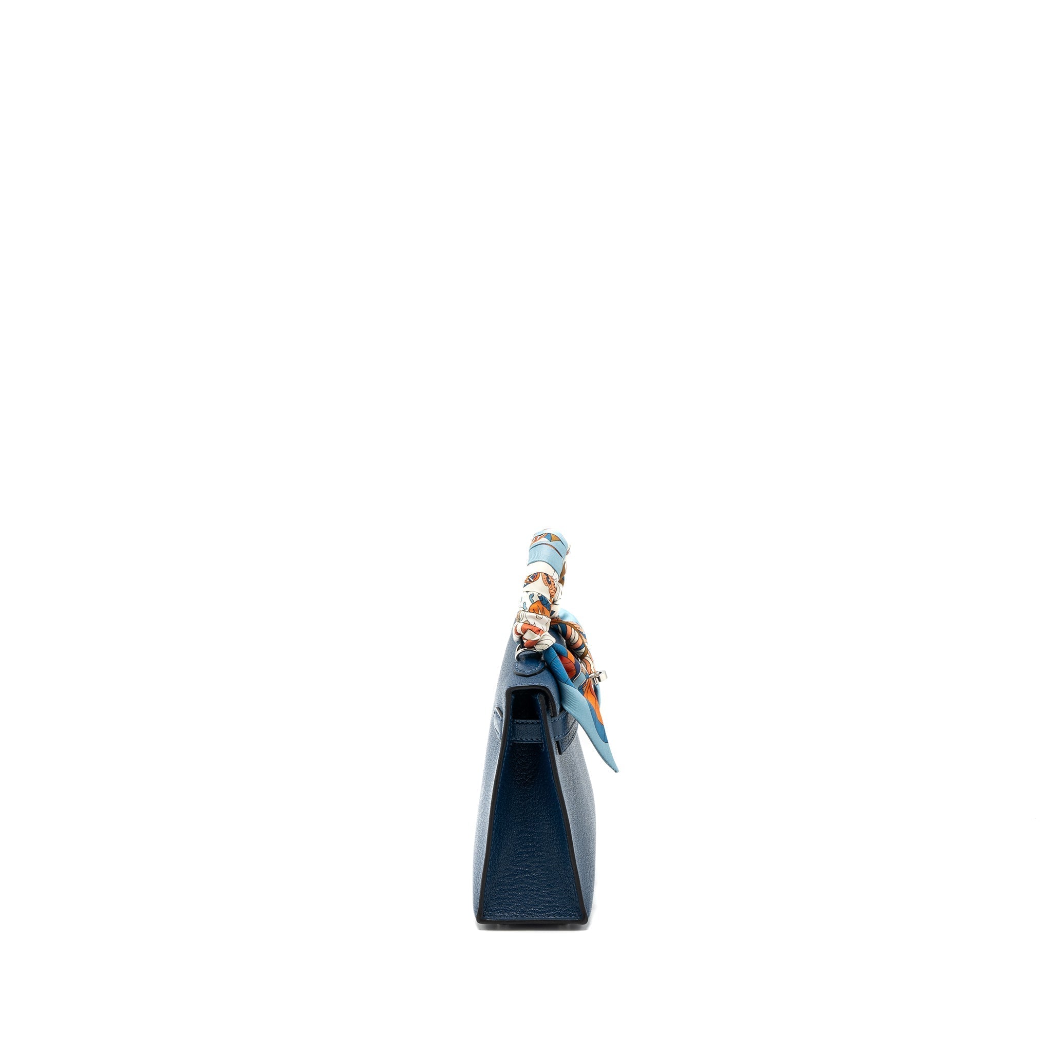 HERMES MINI KELLY CHÈVRE MYSORE DEEP BLUE/ BLUE IZMIR SHW