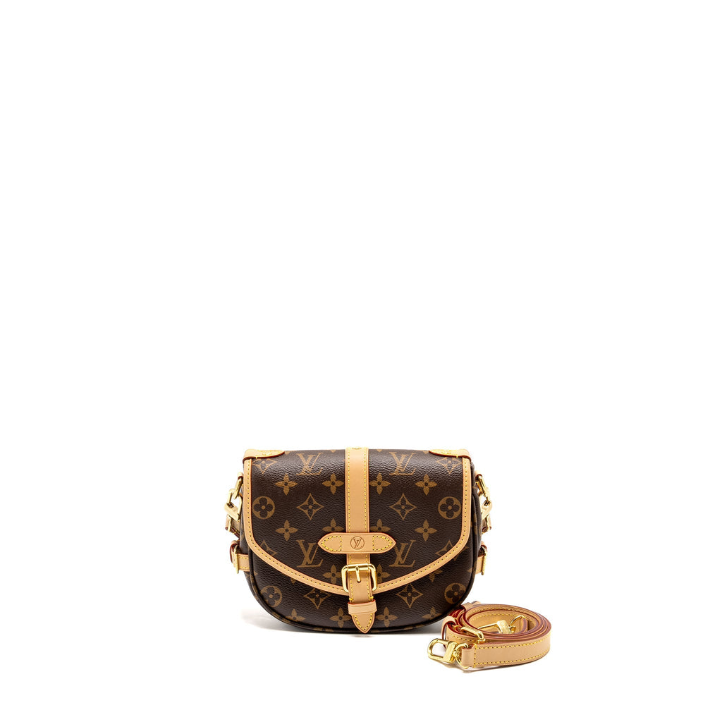 LOUIS VUITTON SAUMUR BB MONOGRAM CANVAS GHW