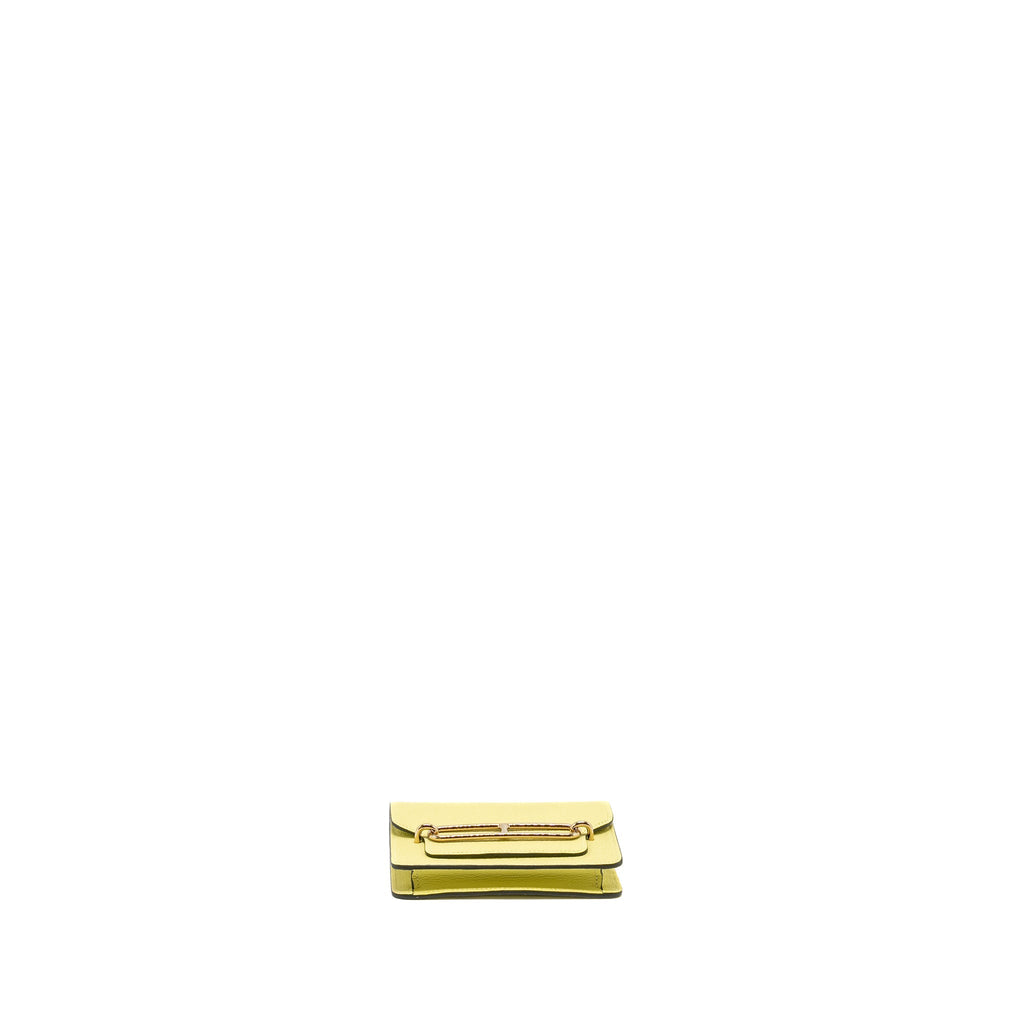HERMES ROULIS SLIM CHÈVRE MYSORE R9 JAUNE BOURGEON LGHW