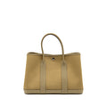 HERMES GARDEN PARTY 30 CANVAS/NEGONDA LEATHER TRENCH SHW