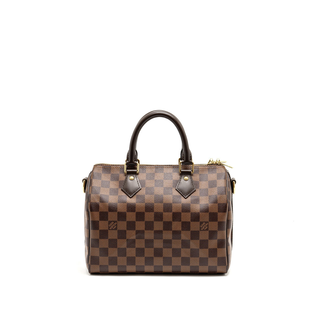 LOUIS VUITTON SPEEDY BANDOULIERE 25 DAMIER EBENE GHW