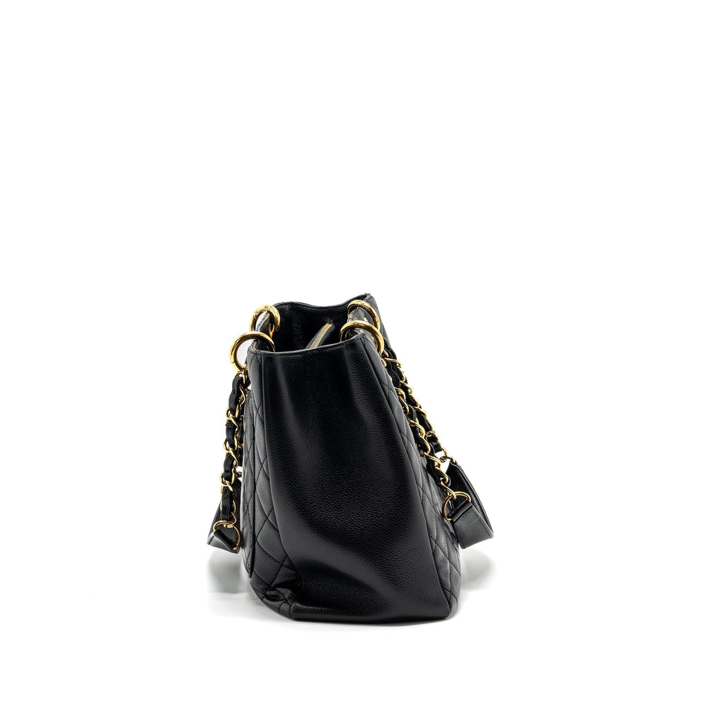 CHANEL GRAND SHOPPING TOTE BAG CAVIAR BLACK GHW