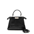 FENDI MEDIUM PEEKABOO BAG CALFSKIN BLACK SHW