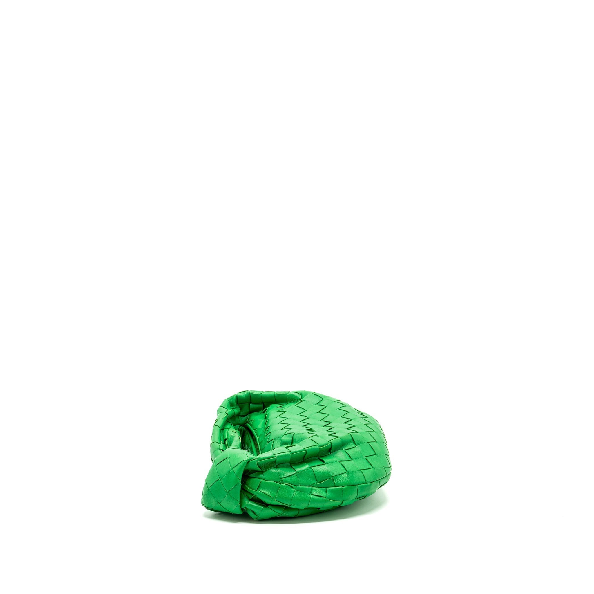 BOTTEGA VENETA MINI JODIE BAG LAMBSKIN GREEN GHW
