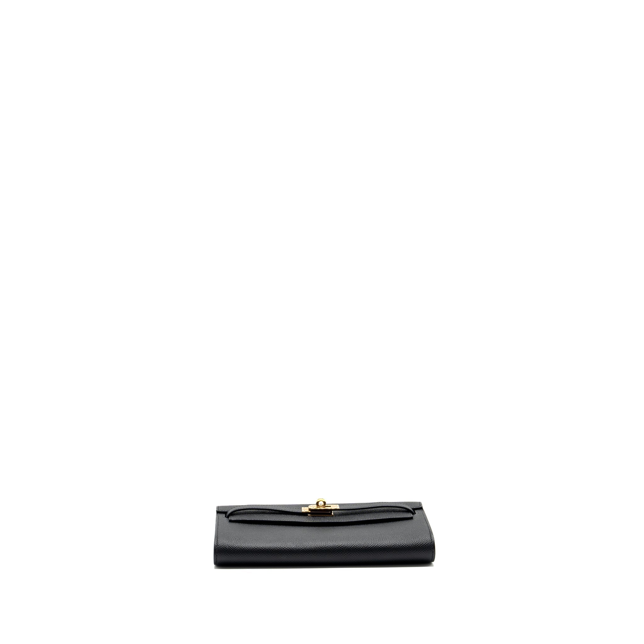 HERMES KELLY TO GO EPSOM BLACK GHW