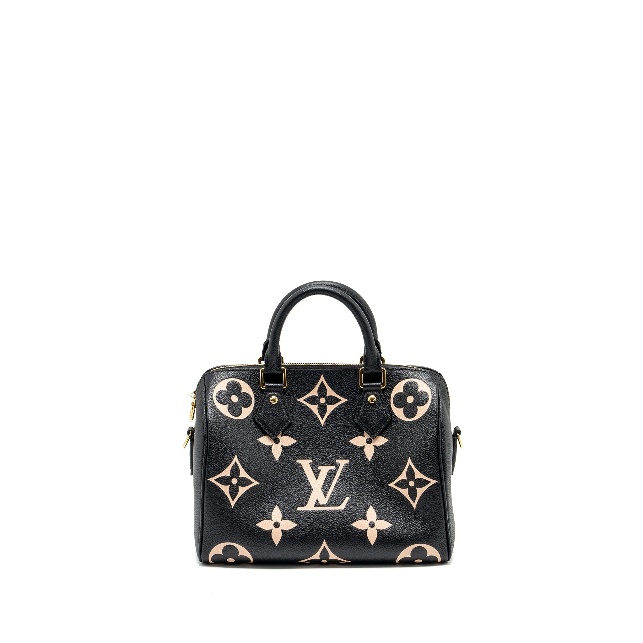 LOUIS VUTTION SPEEDY BANDOULIERE 25 BICOLOUR MONOGRAM EMPREINTE BLACK/MULTICOLOUR GHW