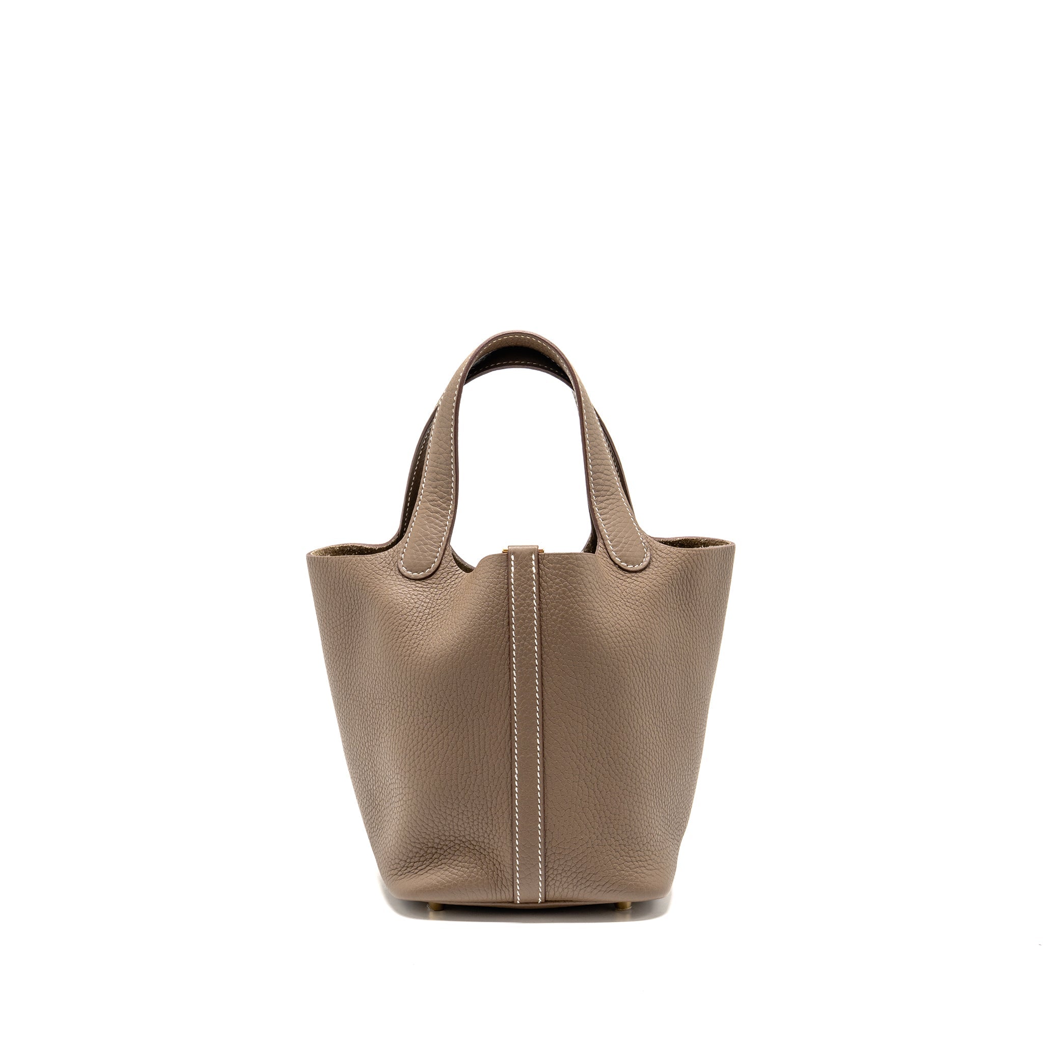 HERMES PICTON 18 LOCK BAG CLEMENCE ETOUPE GHW