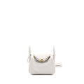HERMES MINI LINDY SWIFT GRIS PALE / GRIS MEYER GHW