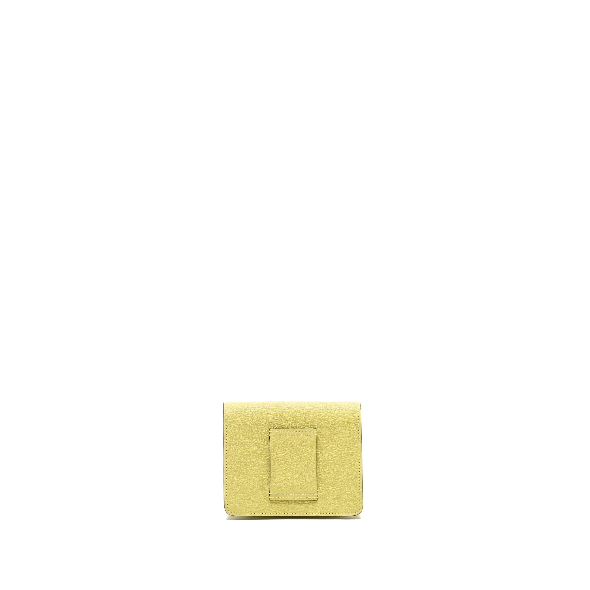 HERMES ROULIS SLIM CHÈVRE MYSORE R9 JAUNE BOURGEON LGHW