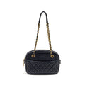 CHANEL 18C CC CAMERA BAG CALFSKIN NAVY GHW