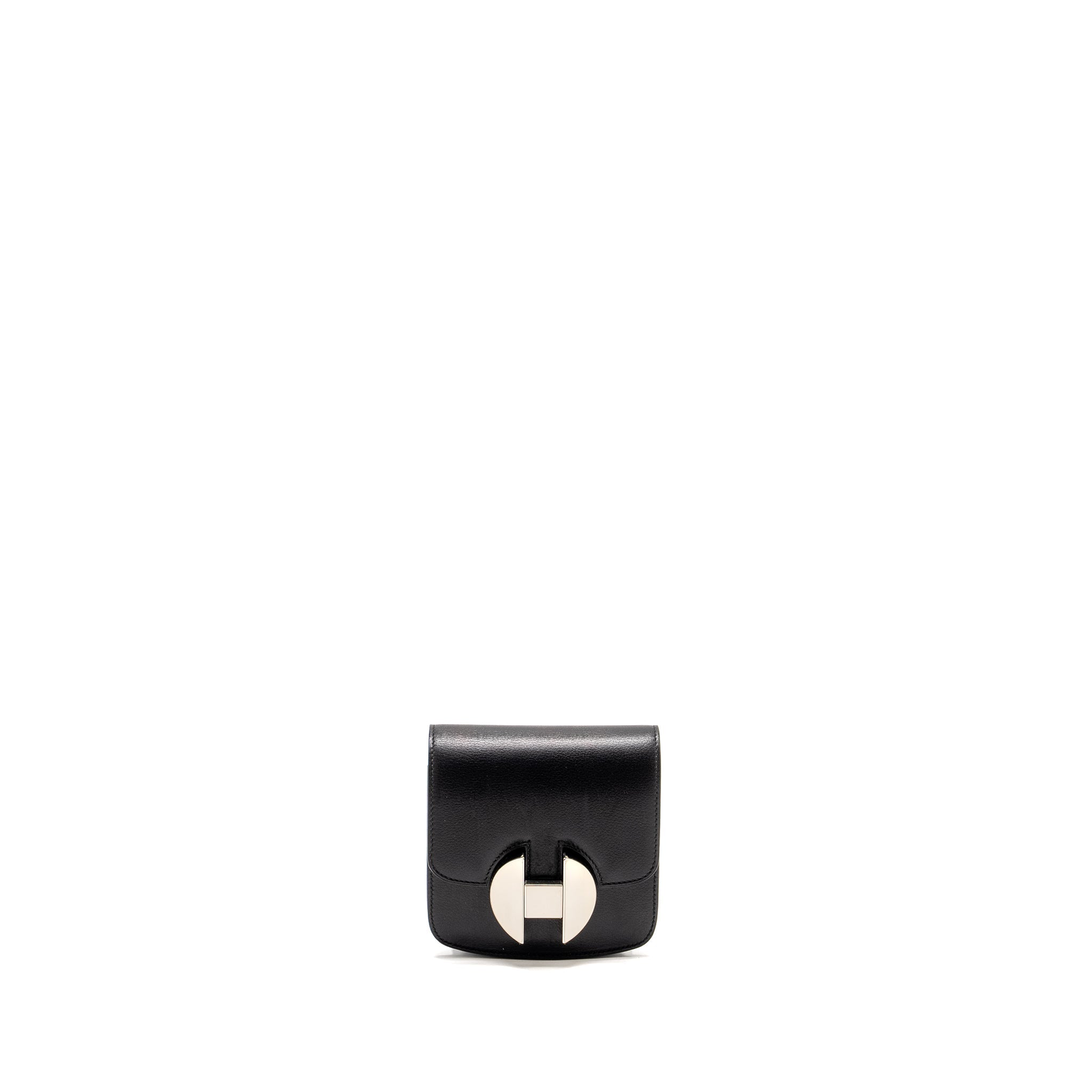HERMES 2002 WALLET EVERCOLOR BLACK SHW