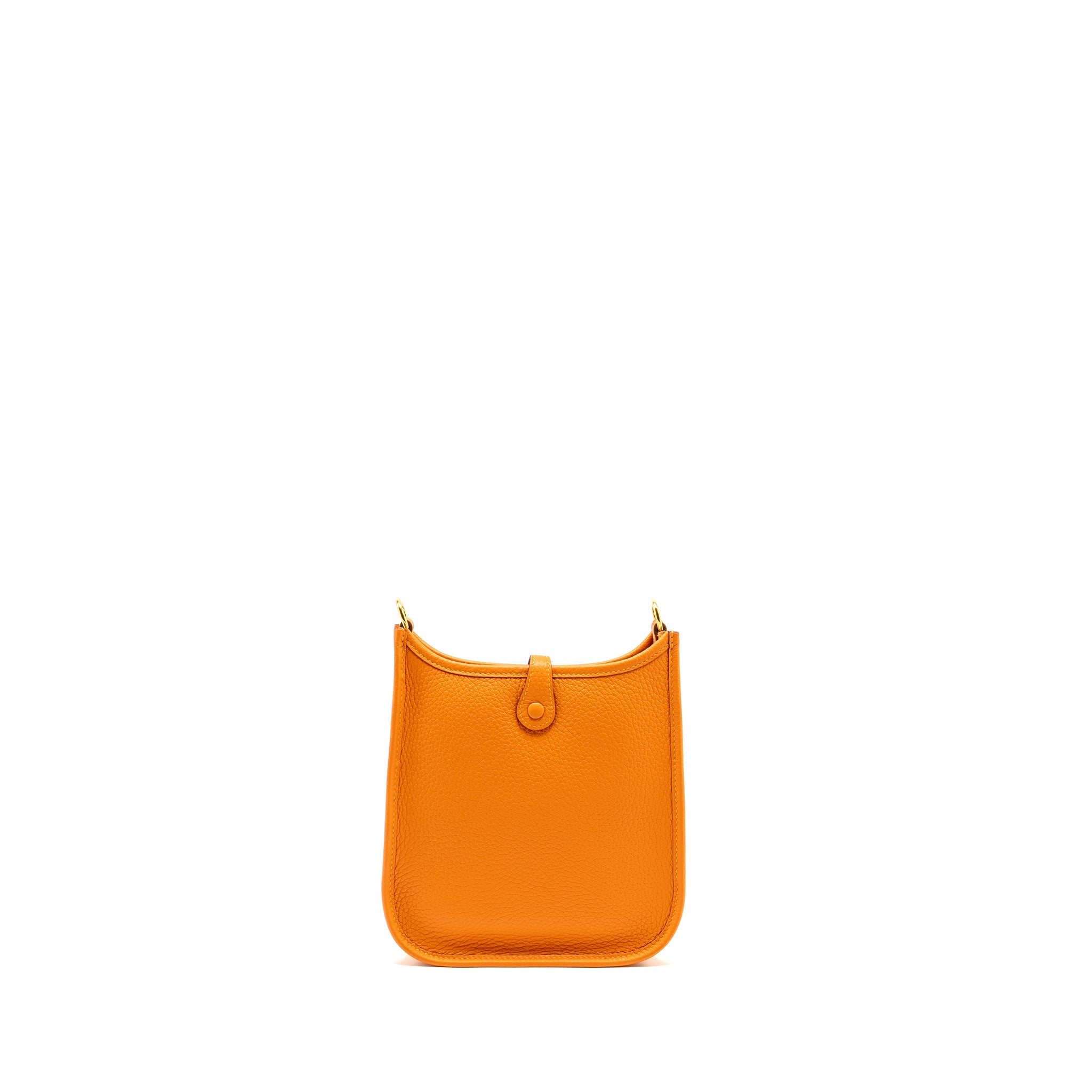 HERMES MINI EVELYNE CLEMENCE ORANGE GHW