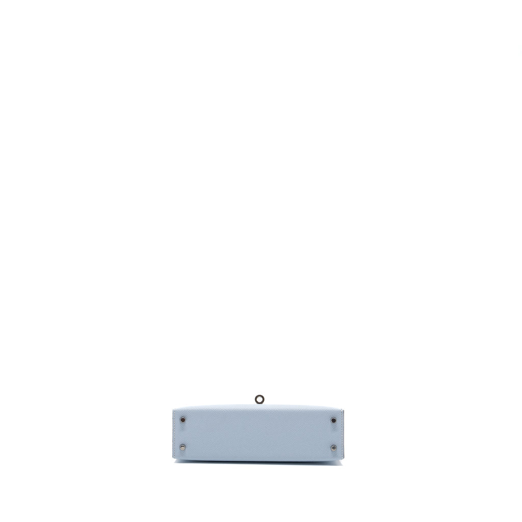 HERMES MINI KELLY II EPSOM BLUE BRUME SHW