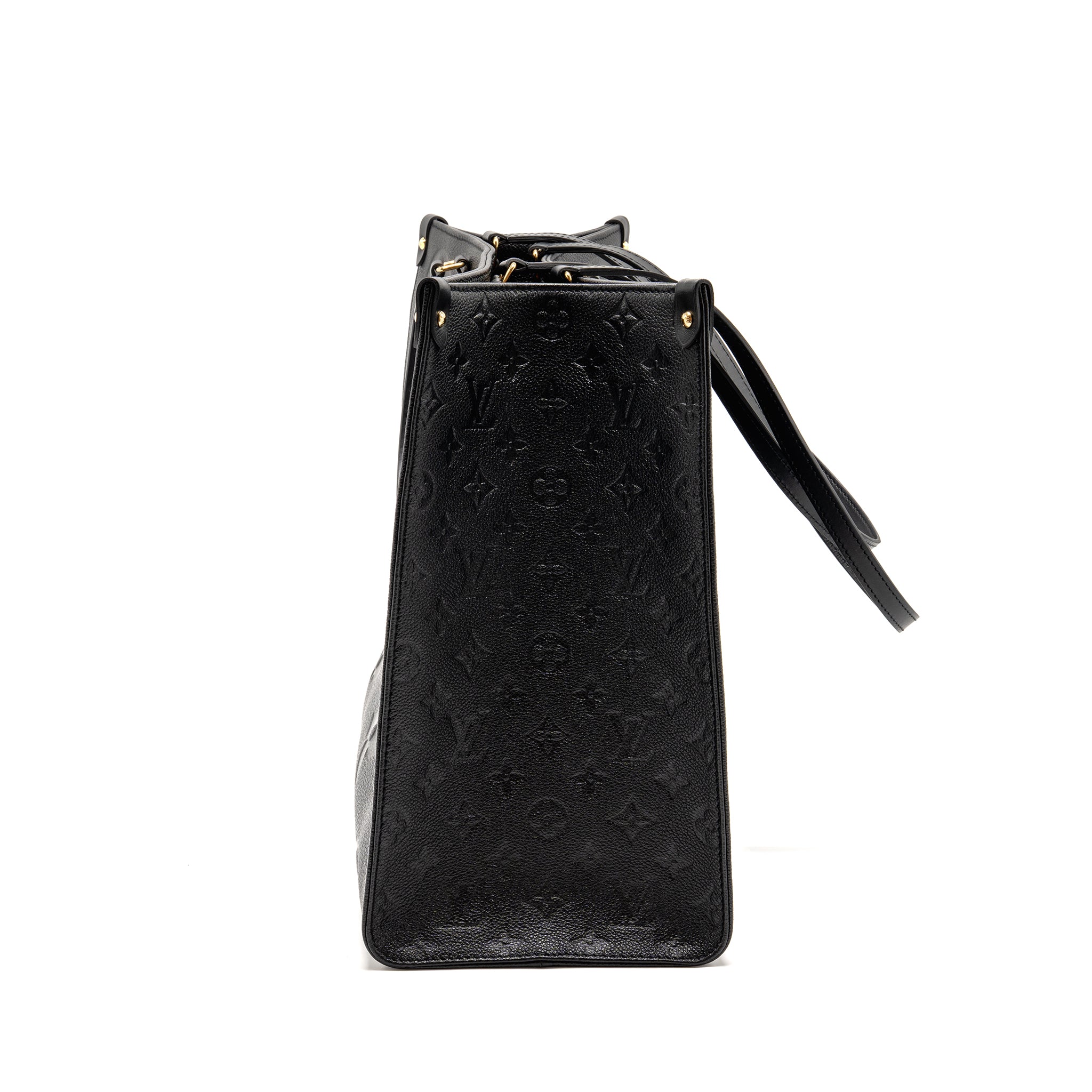 LOUIS VUITTON ONTHEGO GM MONOGRAM EMPREINTE LEATHER BLACK GHW