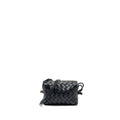BOTTEGA VENETA MINI LOOP CAMERA BAG LAMBSKIN BLACK GHW