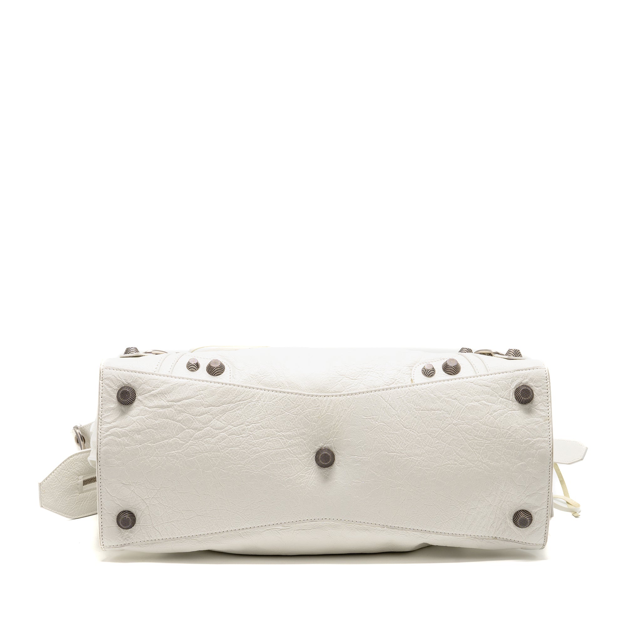 BALENCIAGA NEO CAJOLE CITY SHOULDER BAG LEATHER WHITE SHW