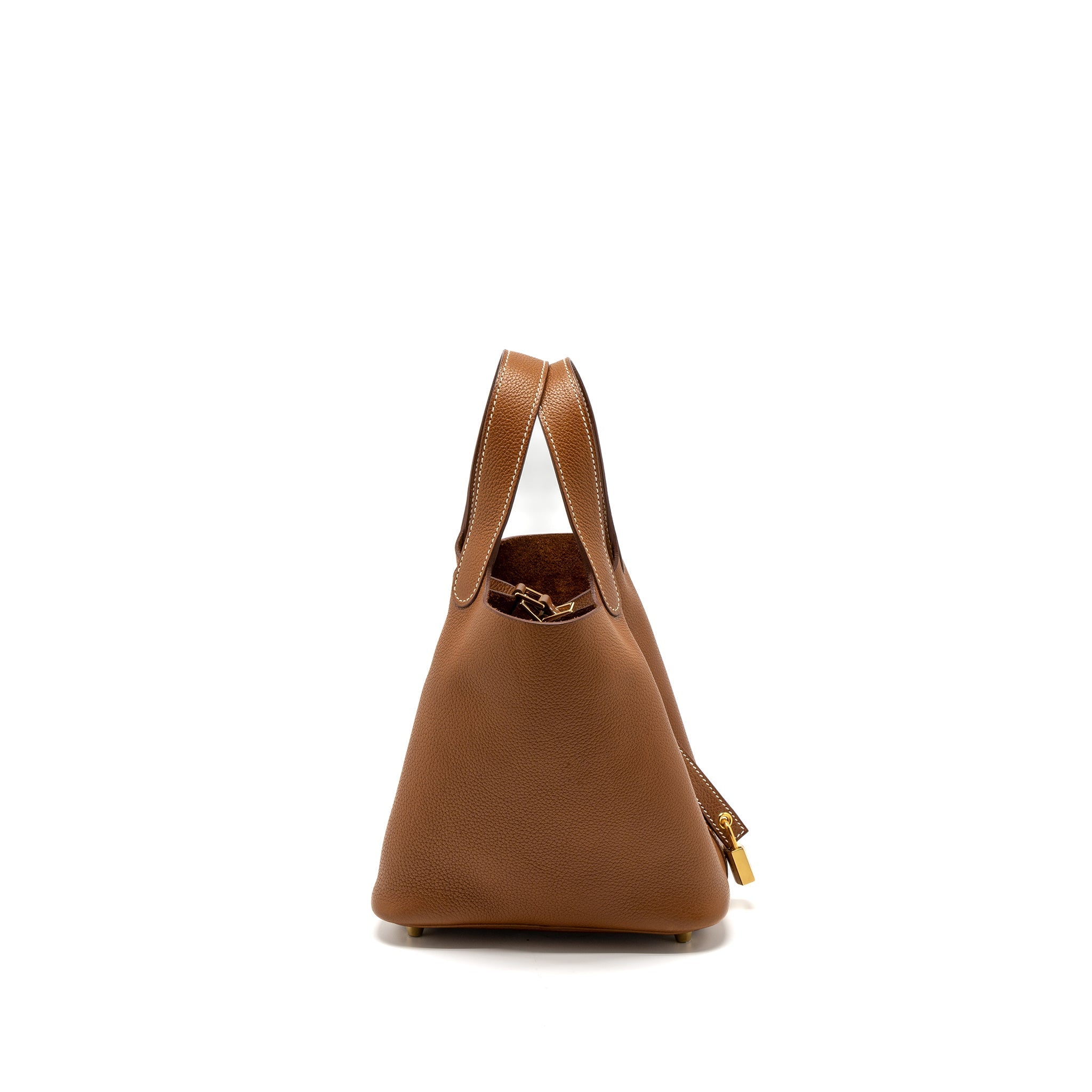 HERMES PICOTIN 18 LOCK BAG BARENIA FAUBOURG GOLD GHW