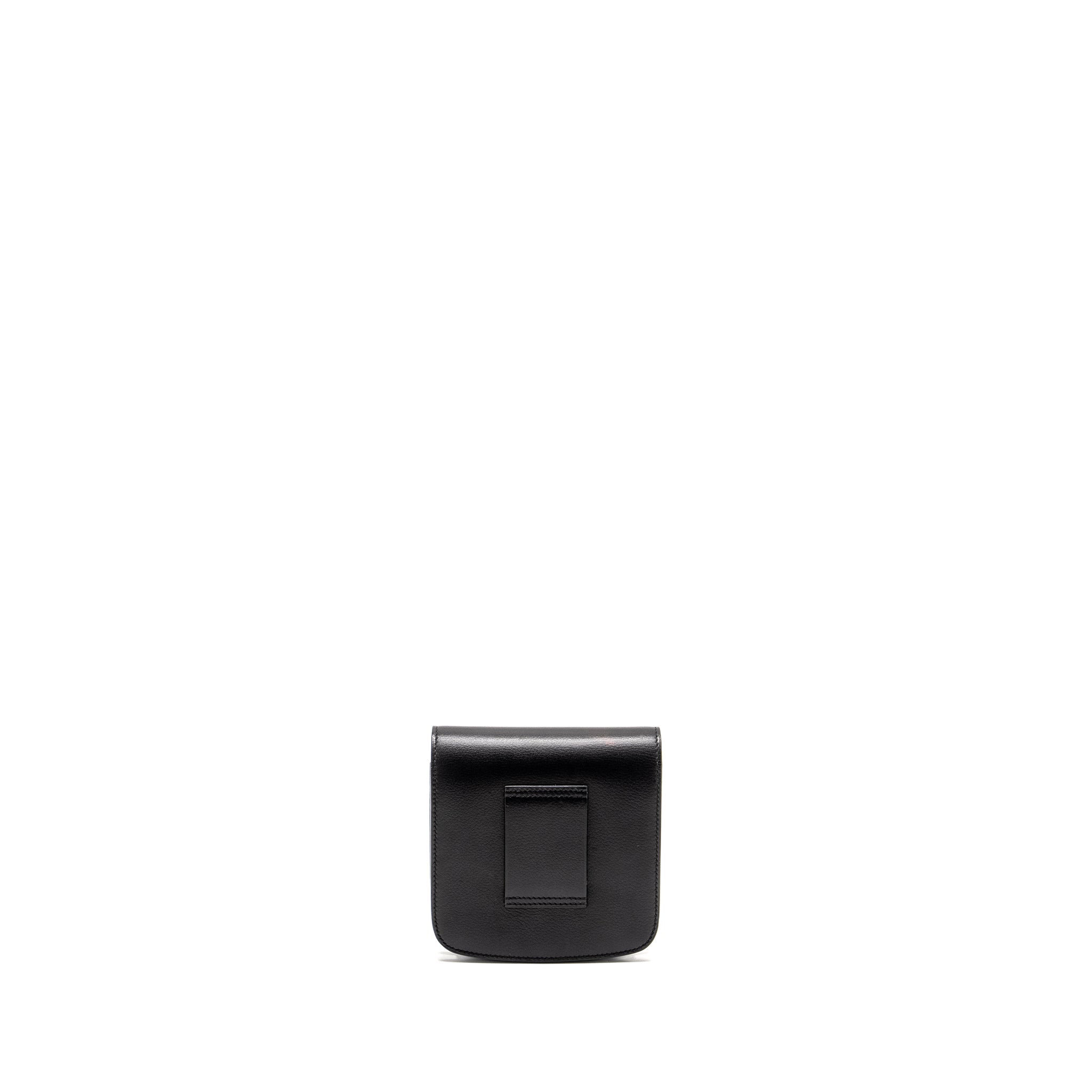 HERMES 2002 WALLET EVERCOLOR BLACK SHW