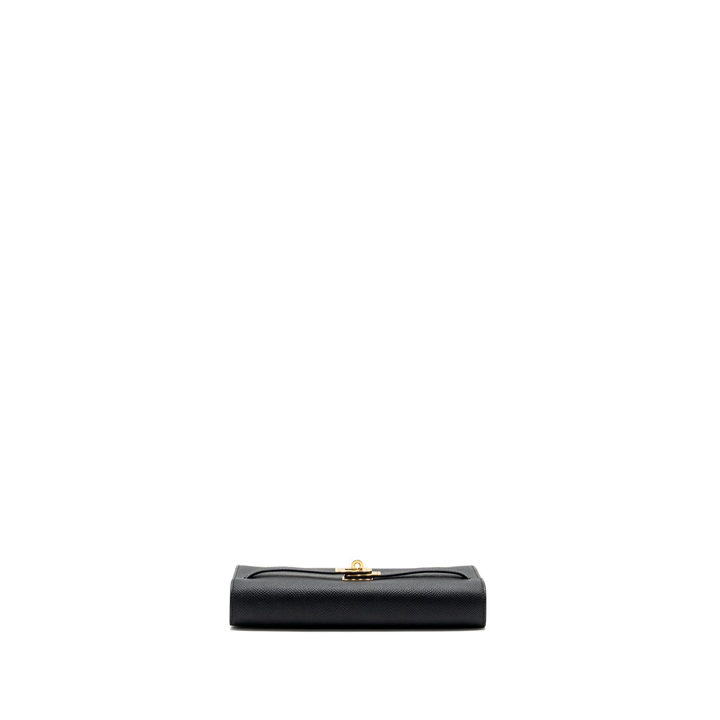 HERMES KELLY TO GO EPSOM BLACK GHW