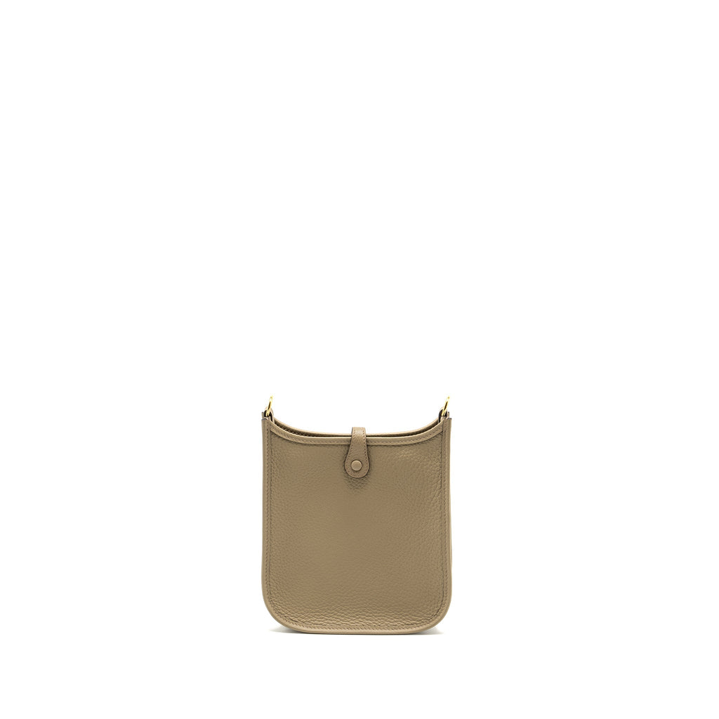 HERMES MINI EVELYNE CLEMENCE BEIGE MARFA GHW