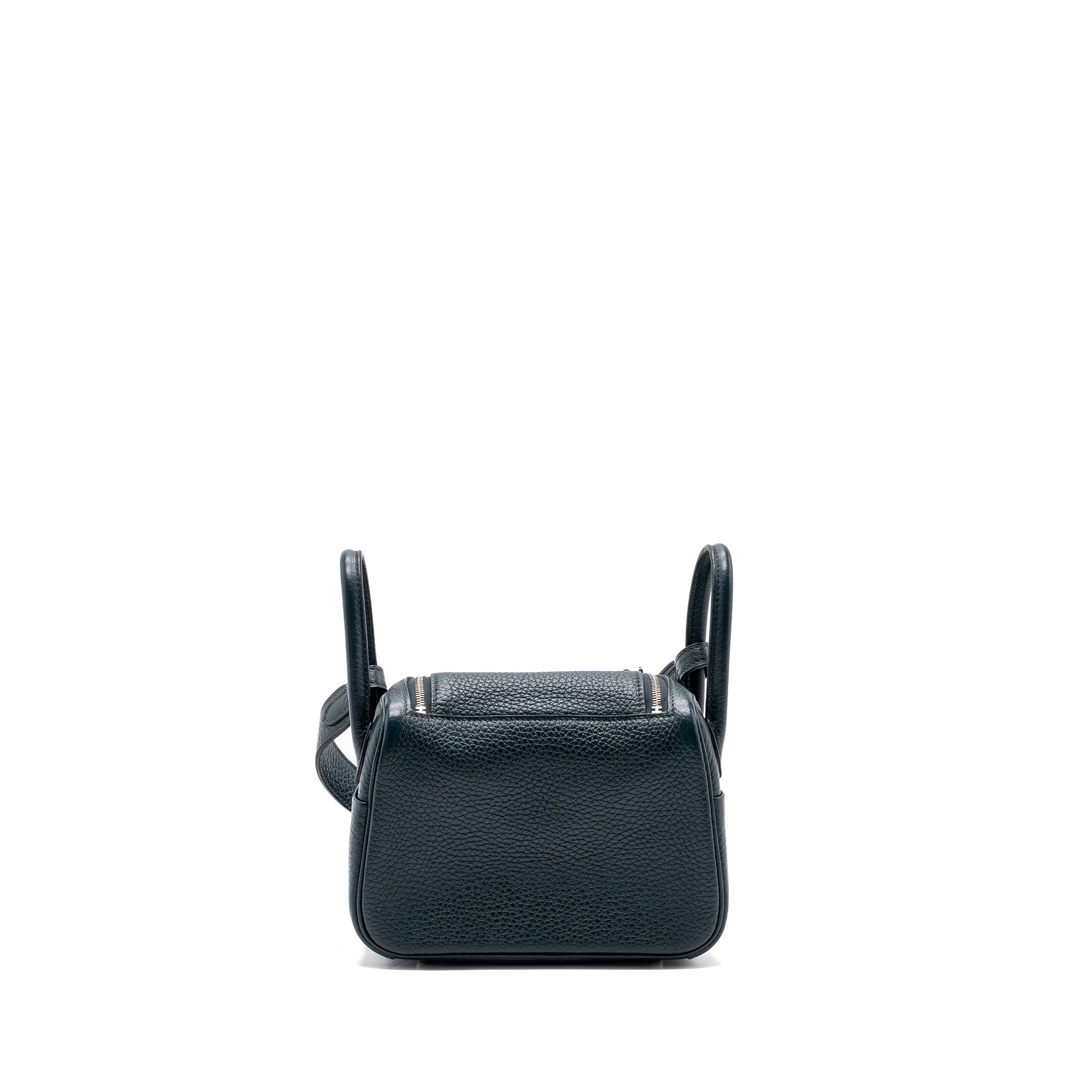 HERMES MINI LINDY CLEMENCE VERT CYPRES SHW