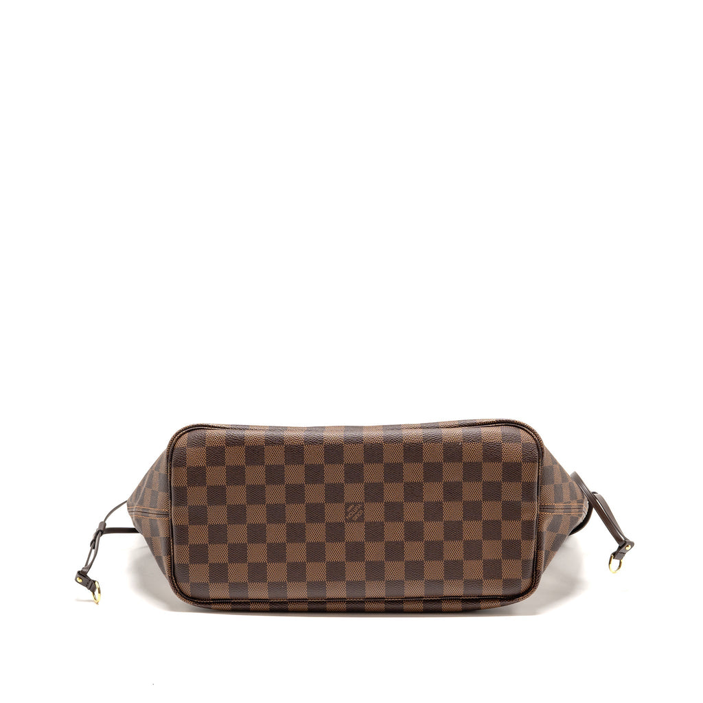 LOUIS VUITTON NEVERFULL MM DAMIER EBENE CANVAS GHW