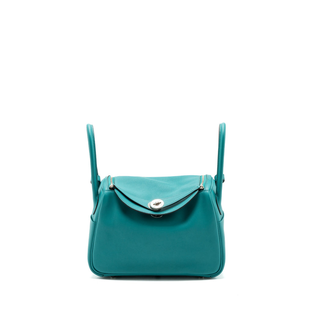 HERMES LINDY 26 SWIFT BLUE PAON SHW